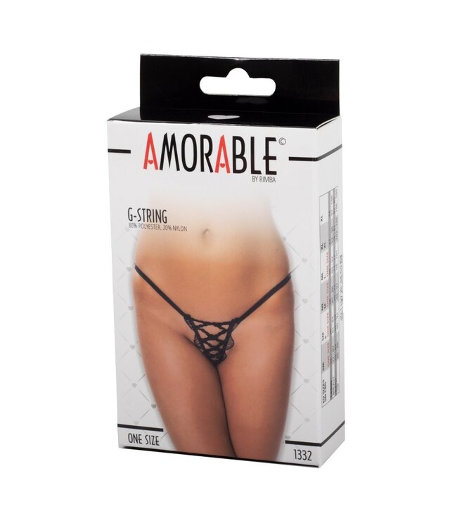 Rimba Amorable by Rimba - G-string - One Size - Zwart
