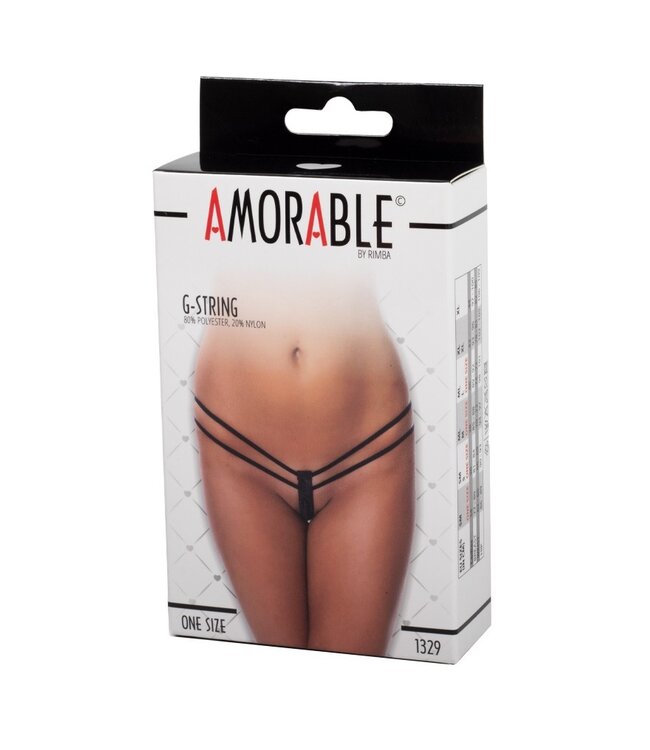 Rimba Amorable by Rimba - G-string - One Size - Zwart