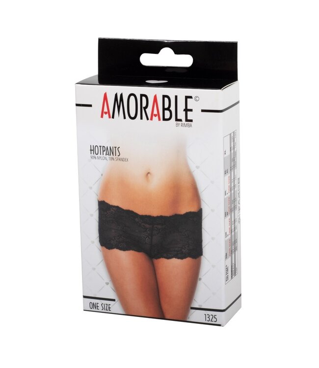 Rimba Amorable by Rimba - Hotpants - One Size - Zwart