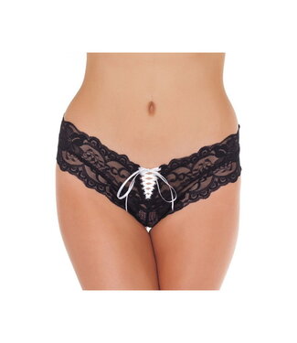 Rimba Amorable by Rimba - Slip - One Size - Zwart / Wit