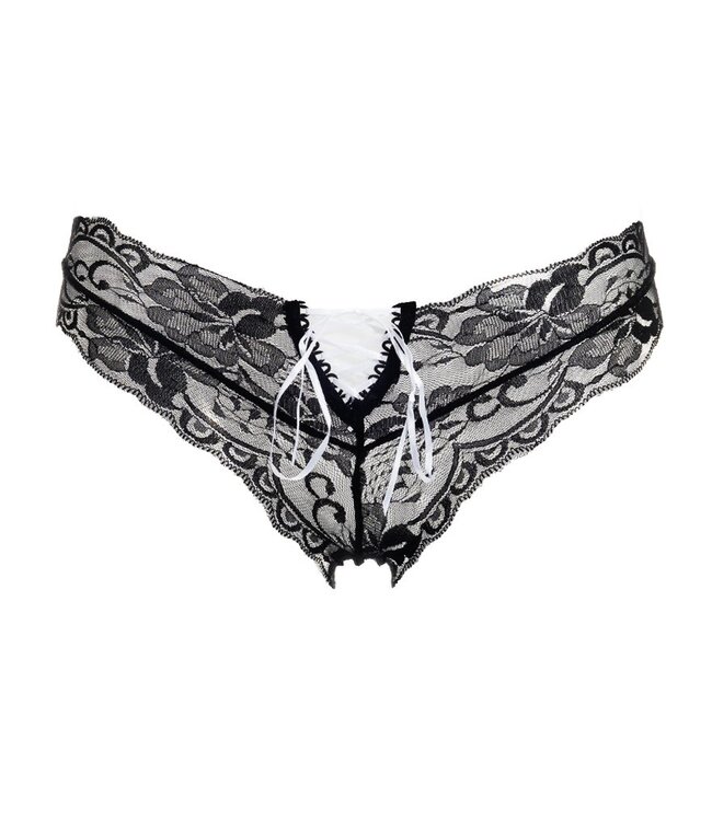 Rimba Amorable by Rimba - Slip - One Size - Zwart / Wit