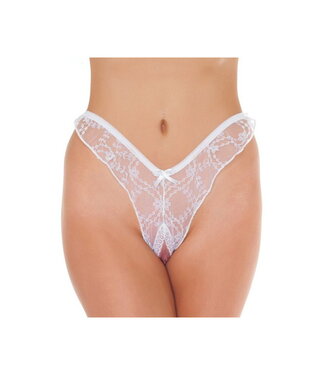 Rimba Amorable by Rimba - Open Brazilian Slip - One Size - Wit