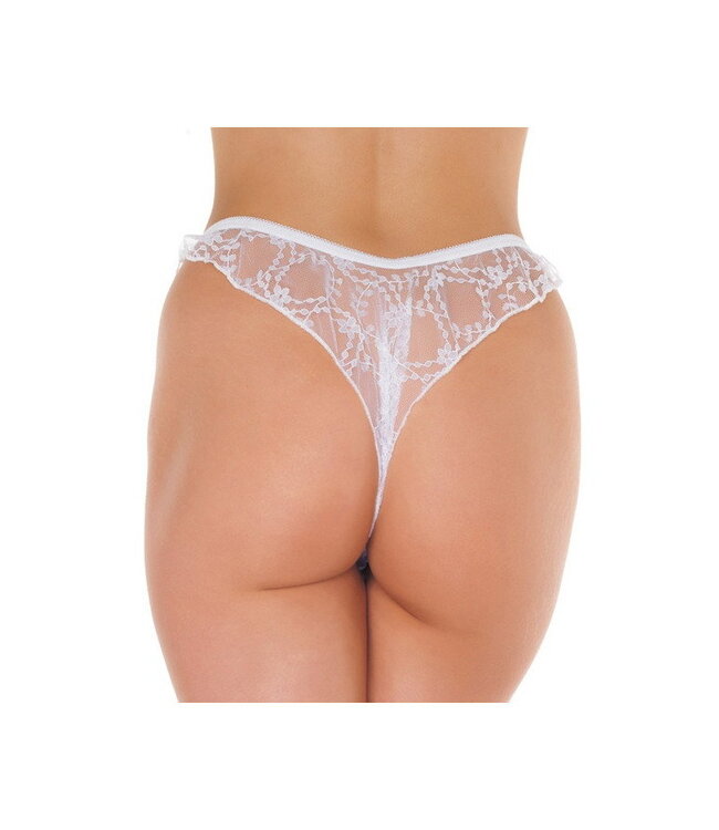 Rimba Amorable by Rimba - Open Brazilian Slip - One Size - Wit