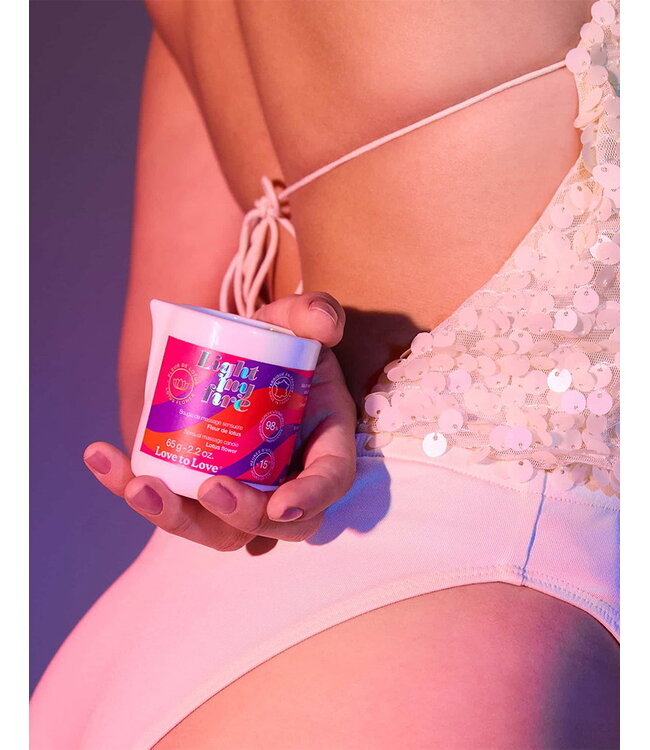 Rimba Love to Love - Light My Fire - Massagekaars - Lotusbloem - 65 g