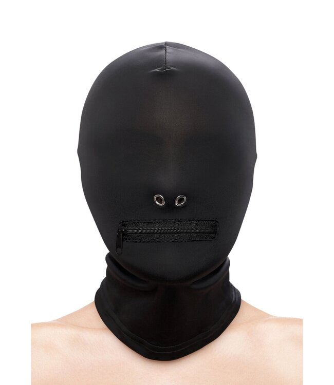 NS Novelties Fetish & Fashion Zippered Mouth Hood