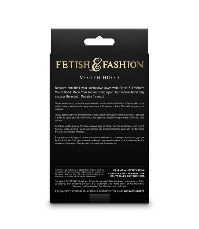 NS Novelties Fetish & Fashion Mouth Hood