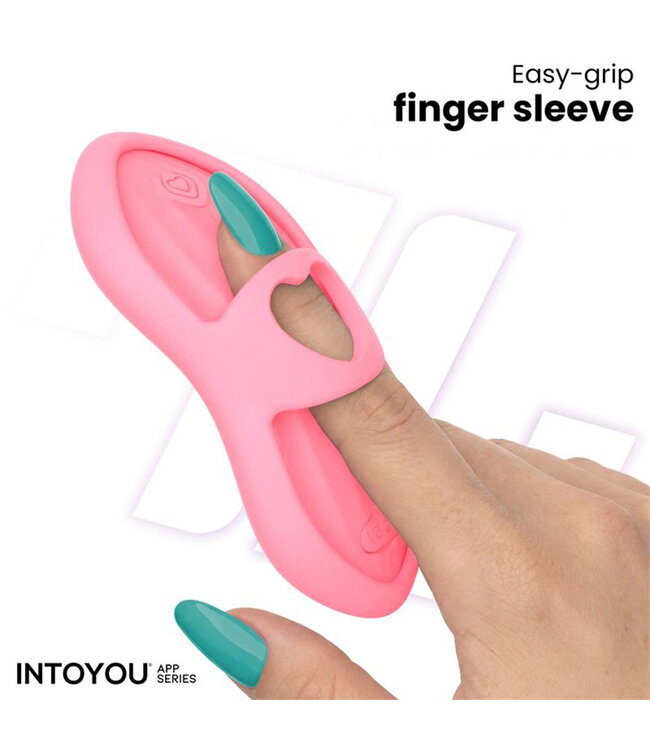 Rimba IY - Laia - Verwarmde vingervibrator met app-bediening - Roze