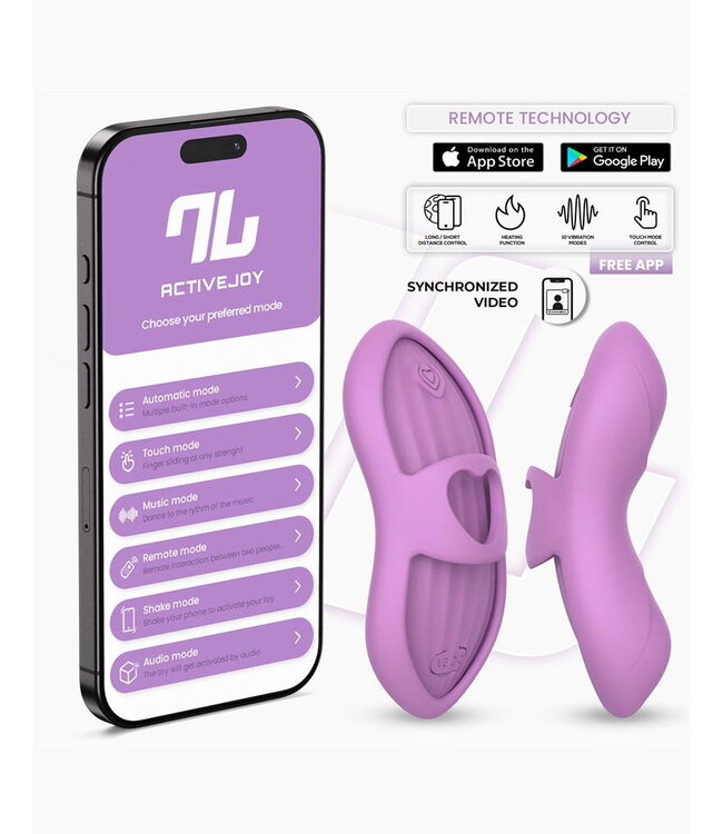 Rimba IY - Laia - Verwarmde vingervibrator met app-bediening - Lavendel