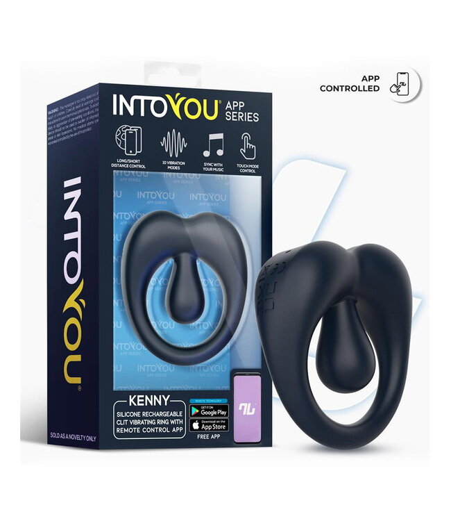 Rimba IY - Kenny - Penisring met clitorisstimulator en app-bediening - Night Blue