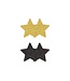 NS Novelties Pretty Pasties Glitter Stars Black/Gold 2 Pair