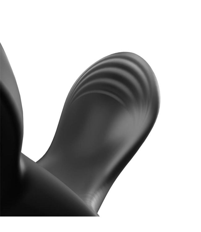 Rimba IY - Daxer - Girth Gainer Vibrerende dubbele cockring met afstandsbediening - Zwart