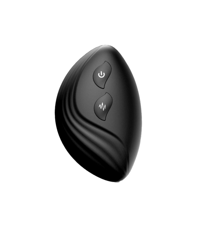 Rimba IY - Synkox - Girth Gainer Vibrerende Dubbele Penisring met Afstandsbediening - Zwart