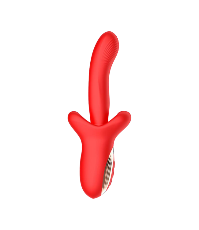 Rimba IY - Vyron - Thrusting & Biting Vibrator - Rood