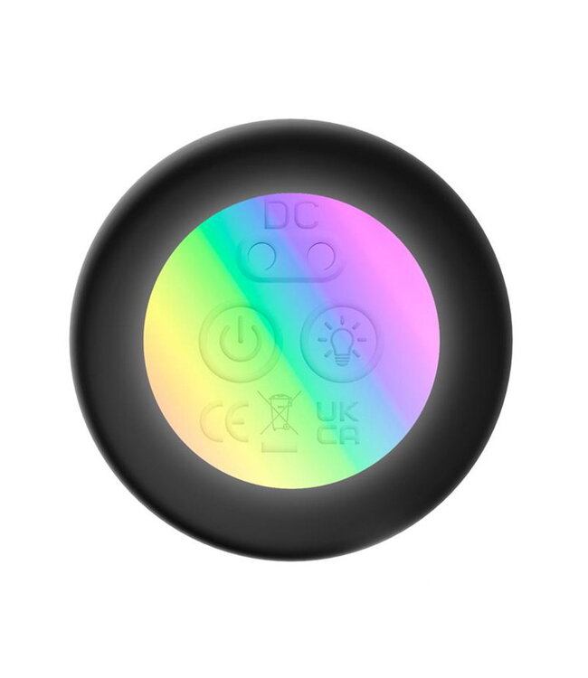 Rimba IY - Tainy - Stuwende anale plug met ledverlichting en afstandsbediening - Zwart