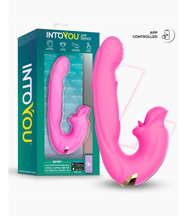 Rimba IY - Bimby - Bijtende en dubbeltikkende vibrator met app - Roze