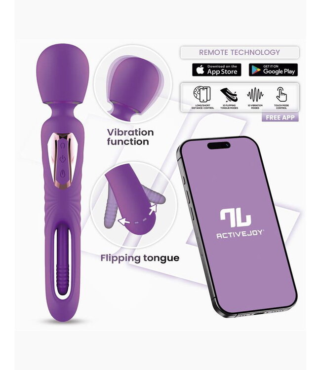Rimba IY - Salma - Wand met draaiende tong (met app-bediening) - Paars