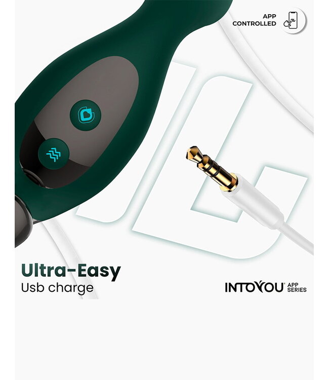 Rimba IY - Greeny - Prostaatmassager met vinger wiggling, App Controlled - Groen