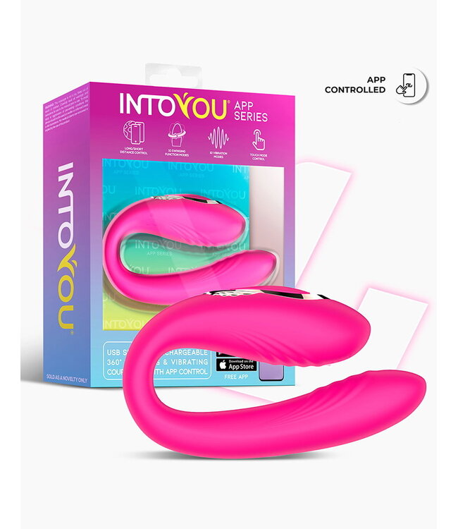 Rimba IY - Couty - Speeltje voor koppels 360° Oscilatie, App Bediend - Roze