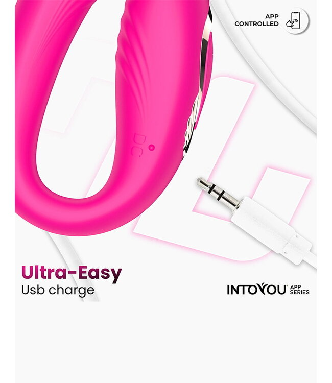 Rimba IY - Couty - Speeltje voor koppels 360° Oscilatie, App Bediend - Roze