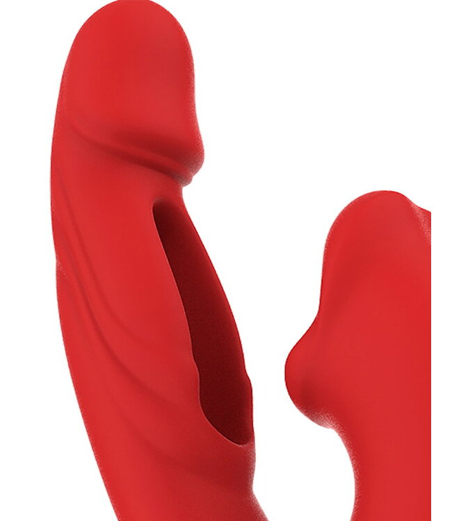Rimba IY - Mouty - Biting & Flipping Rabbit Vibrator met App - Rood