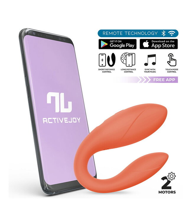 Rimba IY - Couple Toy Vibrator met app - Oranje