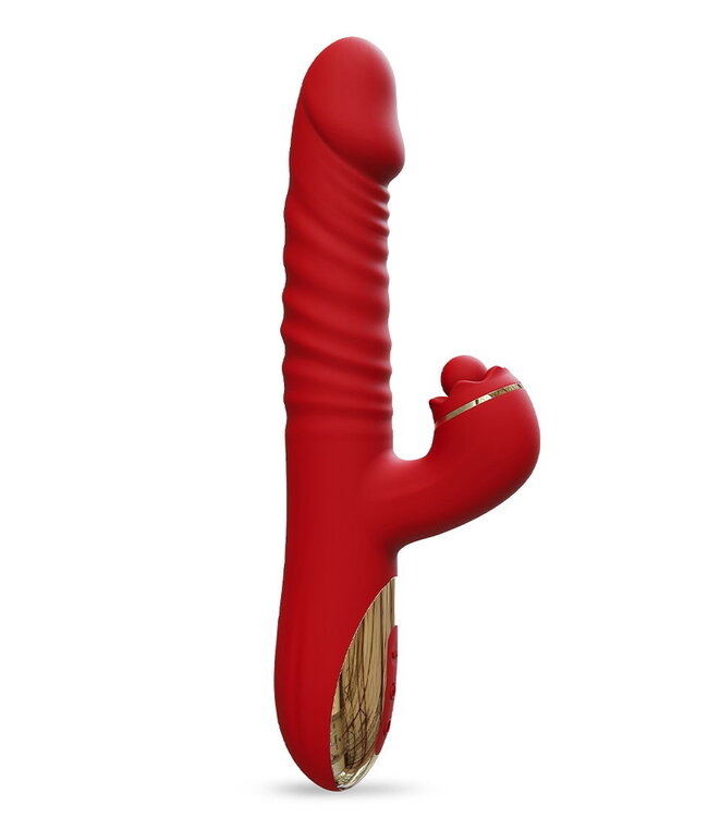 Rimba IY - Ascen - Rabbit Vibrator - Thrusting And Waving Vibrator met app - Rood