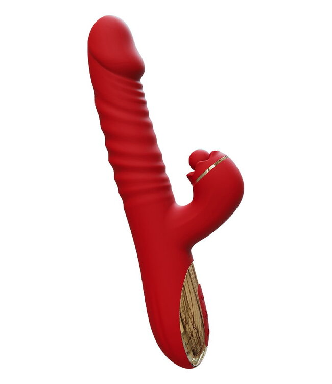 Rimba IY - Ascen - Rabbit Vibrator - Thrusting And Waving Vibrator met app - Rood