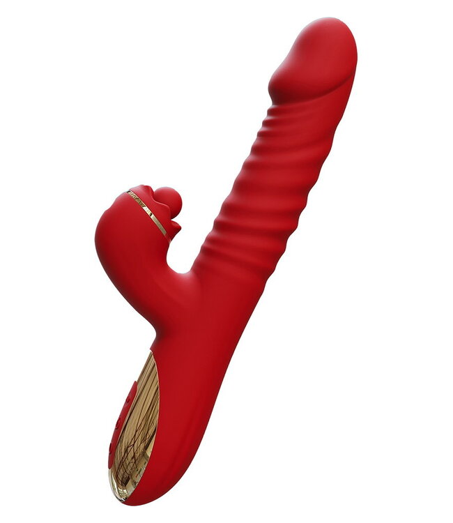 Rimba IY - Ascen - Rabbit Vibrator - Thrusting And Waving Vibrator met app - Rood