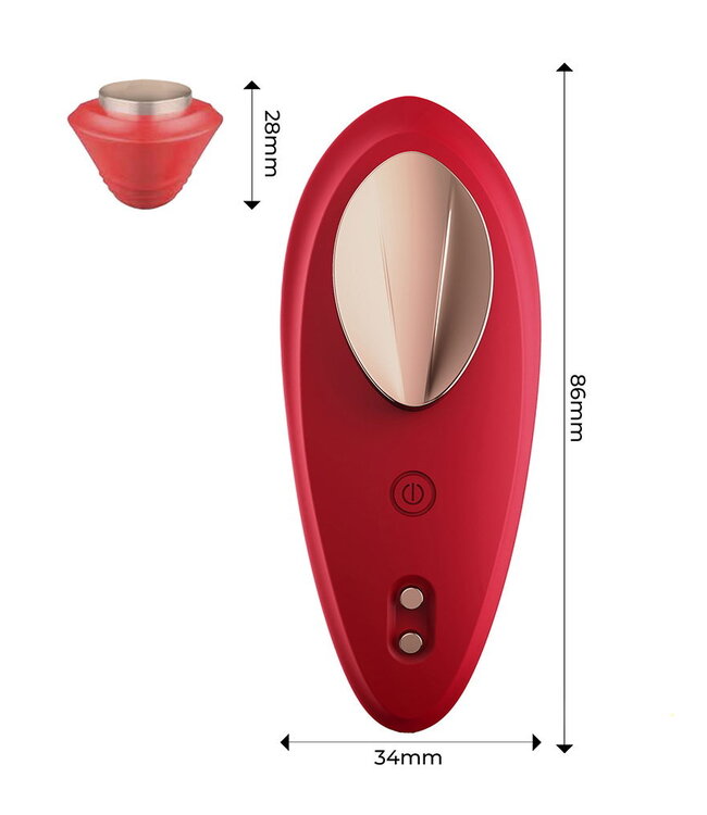 Rimba IY - Panty Vibrator met App. - Rood