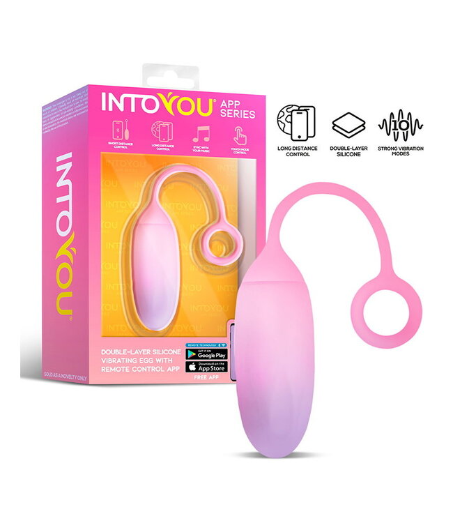 Rimba IY - Vibrerend Ei met App. - Roze/Blauw