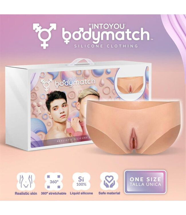 Rimba BODYMATCH - Bexly - Realistische Siliconen Vaginale Slipjes - One Size - Huidskleur