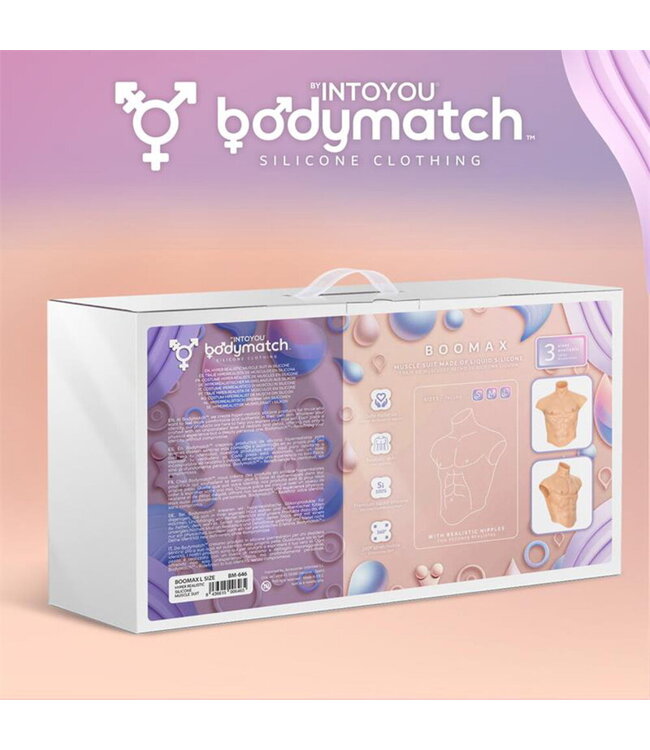 Rimba BODYMATCH - Boomax - Hyperrealistisch siliconen spierpak - Maat L - Huidskleur