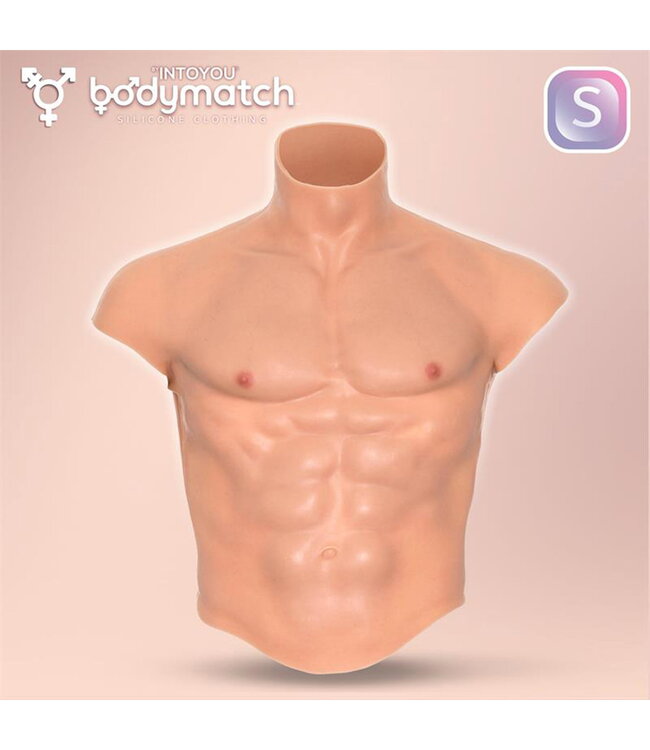 Rimba BODYMATCH - Boomax - Hyperrealistisch siliconen spierpak - Maat S - Huidskleur
