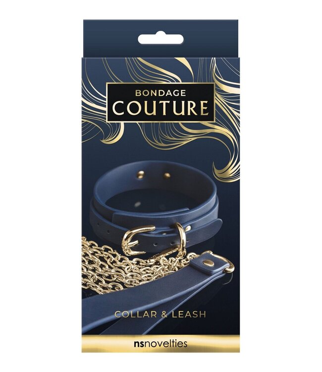 NS Novelties Bondage Couture Collar and Leash