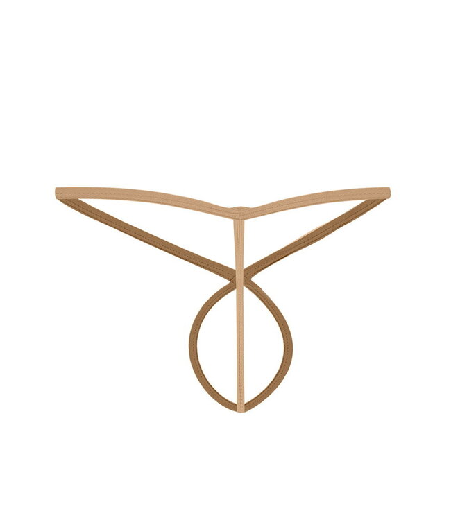 Rimba SP4NDEX by C4M - Gekruiste String - Goudkleurig Zand