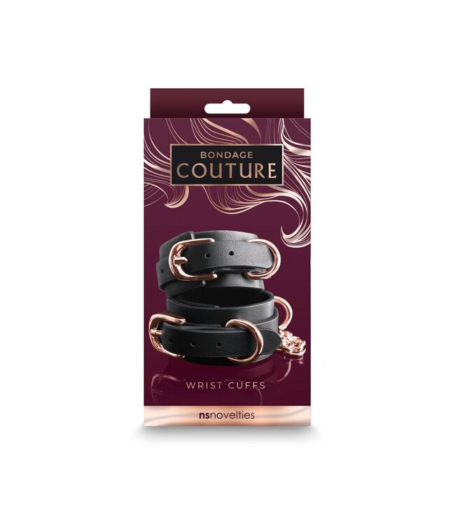 NS Novelties Bondage Couture Wrist Cuffs