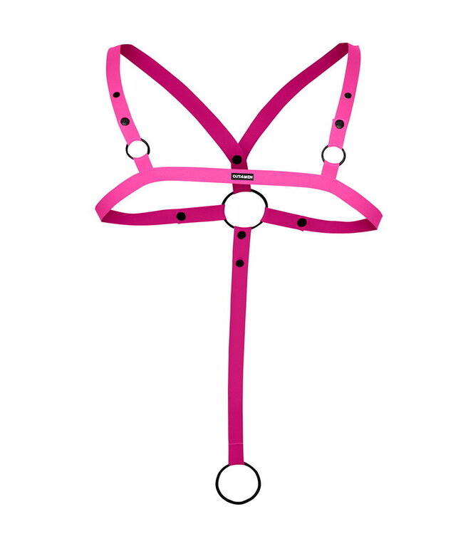 Rimba H4RNESS by C4M - C-Ring Gekruist Harnas - Roze