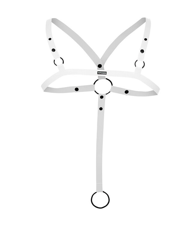 Rimba H4RNESS by C4M - C-Ring Gekruist Harnas - Wit