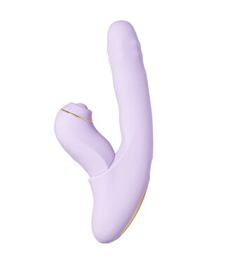 Rimba SVAKOM DuoGlow – Thrusting kralenvibrator met pulserende stimulator – Lila