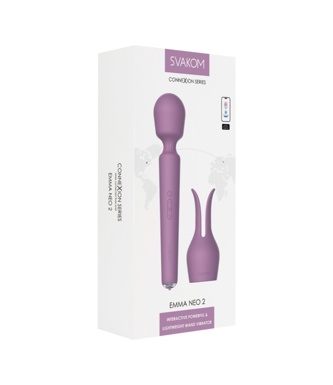 Rimba SVAKOM - Emma Neo 2 - Interactieve en krachtige Wandvibrator - Roze