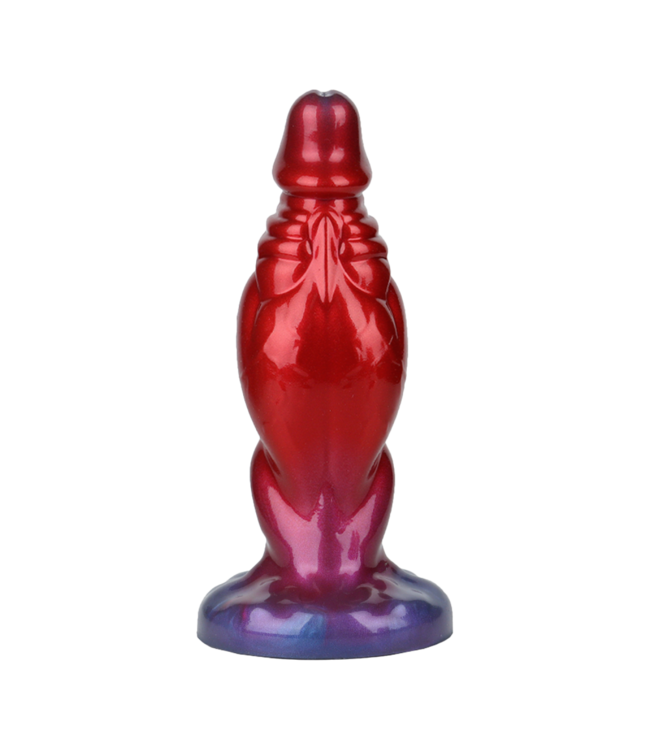 Rimba Power Monsters - Shadow Behemoth - Opblaasbare geribbelde monster dildo - 22 cm - Mix Color