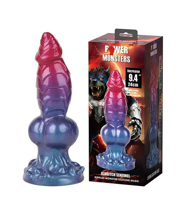 Rimba Power Monsters - Eldritch Sentinel - Rippled Monster Dildo - 24 cm - Mix Color