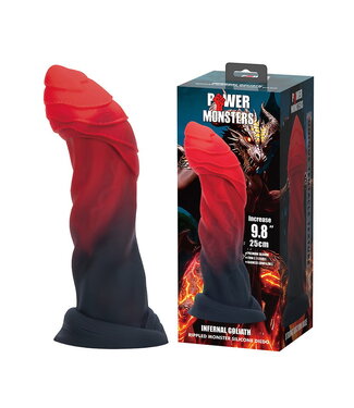 Rimba Power Monsters - Infernal Goliath - Rippled Monster Dildo - 25 cm - Mix Color