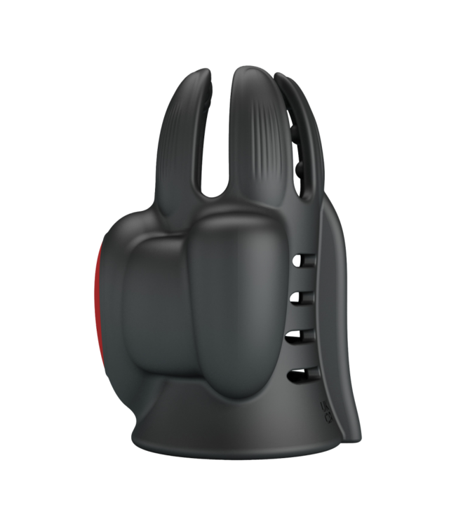 Rimba PL - Wyat - Rabbit Vibrator - Zwart/Rood