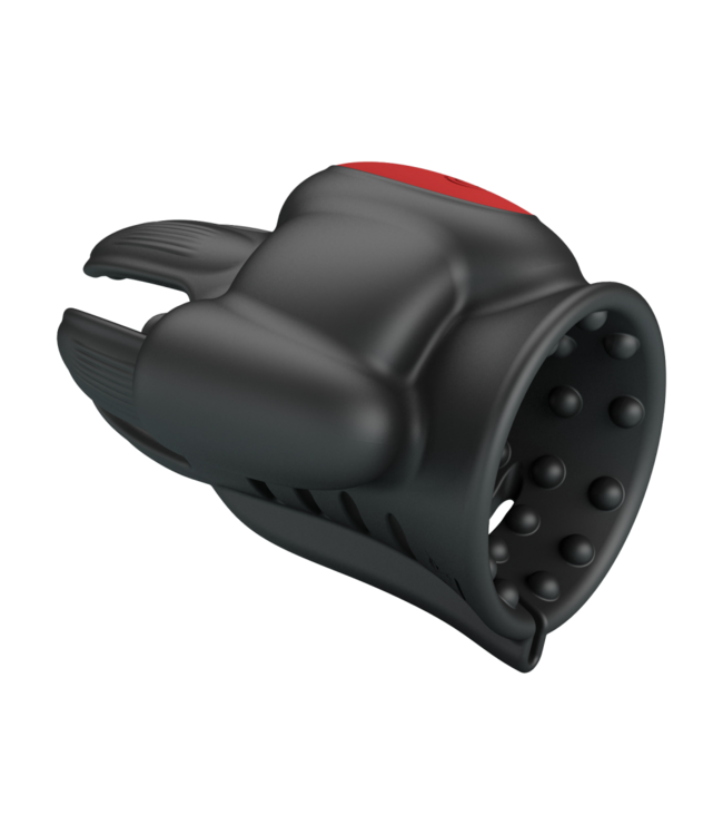 Rimba PL - Wyat - Rabbit Vibrator - Zwart/Rood