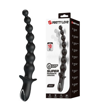 Rimba PL - Rigdon - Anale kralen vibratorplug - Zwart