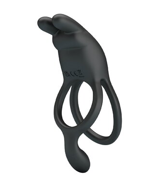 Rimba Pretty Love - Seth - Vibrerende penisring - Zwart