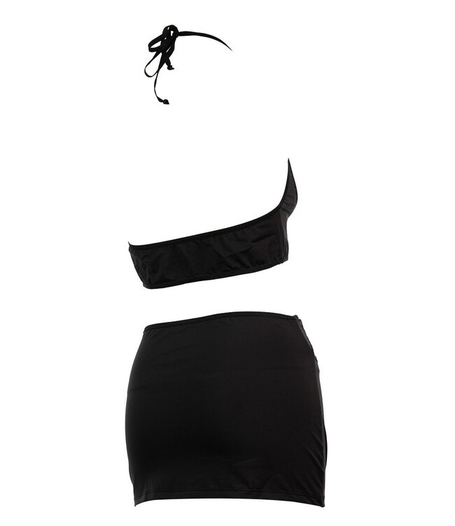 Rimba Amorable by Rimba -  Mini Rok met Top - One Size - Zwart