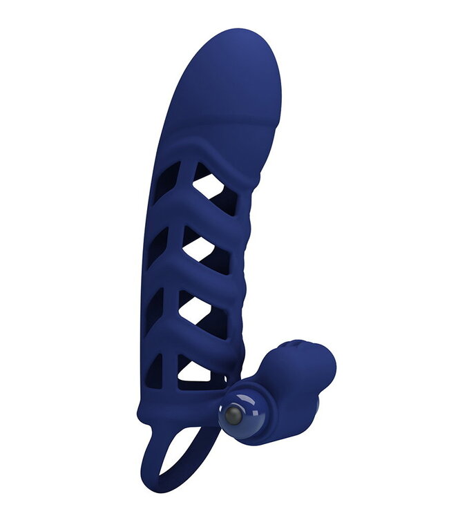 Rimba Pretty Love - Altaf - Vibrerende Cock Sleeve - Donkerblauw