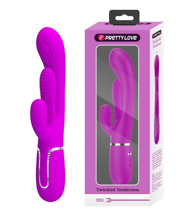 Rimba Pretty Love - Shania - Thrusting Rabbit Vibrator - Paars